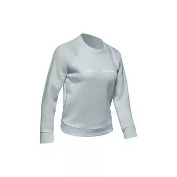 Повседневная дышащая толстовка с круглым вырезом Under Armour Recovery Script, женские топы, зеленые 1344169-189 M