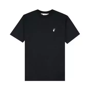 Повседневная футболка Off-White из флока Arrow, черные/зеленые женские топы OWAA049E20JER0091055 S