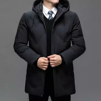 Повседневная хлопковая куртка, мужская утепленная хлопковая куртка, мужская теплая хлопковая куртка, мужская одежда L чёрный