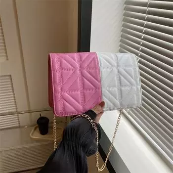 Повседневная и красивая сумка подмышкой с вышивкой цепочкой и нитью, текстура, ниша, новая модная сумка, женская сумка-мессенджер с бриллиантами чёрный