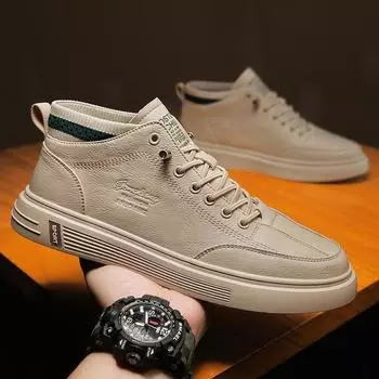 Повседневная кожаная обувь для мужчин, мягкая, с резинкой, для скейтбординга, балетки, для ходьбы, спортивные кроссовки, белые, удобные, для тенниса 39