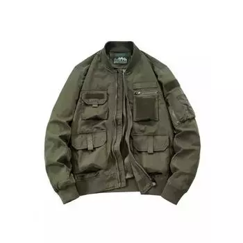 Повседневная куртка для кемпинга, функциональная куртка с несколькими карманами для активного отдыха, водонепроницаемая куртка M чёрный