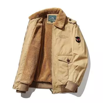 Повседневная Куртка, Мода, Мужская, Осень И Зима, Хлопок, Куртка, Мужская, Куртка XL синий