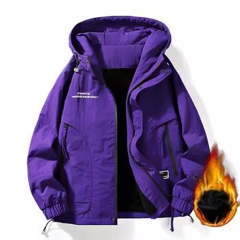 Повседневная куртка мужская осенне-зимняя куртка утолщенная теплая куртка для активного отдыха в горах водонепроницаемая ветрозащитная куртка M