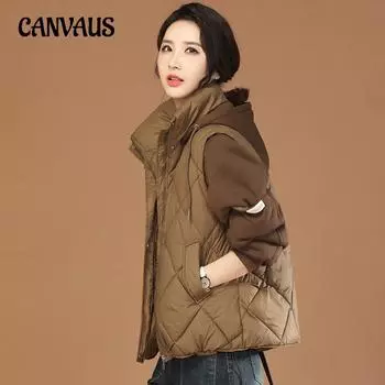 Повседневная куртка с капюшоном, женская зимняя винтажная цветная лоскутная короткая куртка-пальто M чёрный