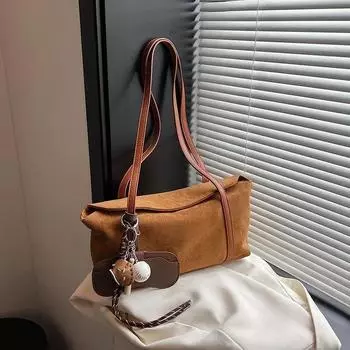 Повседневная лаконичная ПУ молния матовая большая вместительная сумка-тоут прочная модная высококачественная универсальная сумка через плечо в стиле ретро