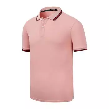 Повседневная летняя однотонная мужская рубашка-поло, деловая рубашка-поло, мужские спортивные футболки с короткими рукавами, рекламные топы M красный