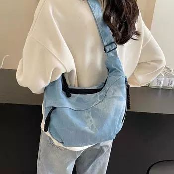 Повседневная маленькая сумка Женская сумка-хобо через плечо зелёный