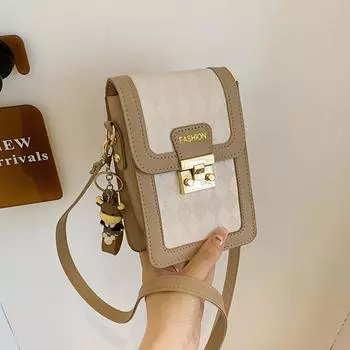 Повседневная маленькая женская сумка в иностранном стиле, новинка лета этого года, популярная сумка-мессенджер, женская повседневная сумка для мобильного телефона белый
