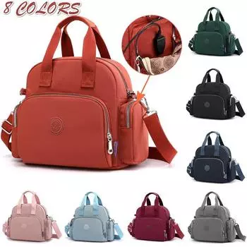 Повседневная многофункциональная сумка-кошелек большой емкости из ткани Оксфорд с USB-зарядкой, простая модная сумка через плечо, модная сумка через плечо Wild серый