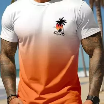 Повседневная модная мужская футболка для бега, свободная и удобная мужская футболка с короткими рукавами в городском уличном стиле, мужская футболка S