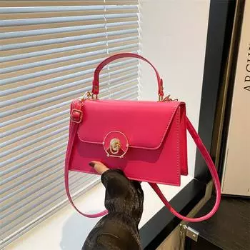 Повседневная модная сумка-сумка 2024 года, летняя новая тенденция, нишевый дизайн, сумка через плечо, иностранный стиль, сумка-мессенджер чёрный