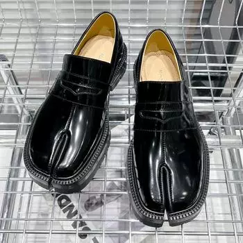 Повседневная модная женская кожаная обувь из натуральной кожи, дизайнерская обувь для морального тренинга, брендовая обувь Tide Muller 35