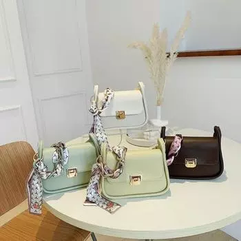 Повседневная модная женская однотонная модная сумка с замком, модная большая вместительная сумка-седло через плечо для женщин белый