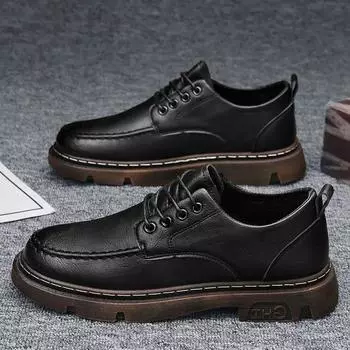 Повседневная мягкая подошва увеличивающая рост обувь для мужчин увеличивающая рост кожаная обувь новая спортивная и повседневная кожаная обувь 39-44 39 коричневый