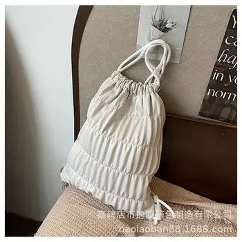 Повседневная мягкая поверхность релаксации большой емкости сумка 2024 новый универсальный рюкзак для поездок на работу корейская версия иностранного стиля