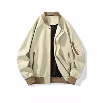 Повседневная мужская американская куртка-бомбер, мужская весенне-осенняя свободная повседневная куртка-бомбер большого размера, бейсбольная майка M