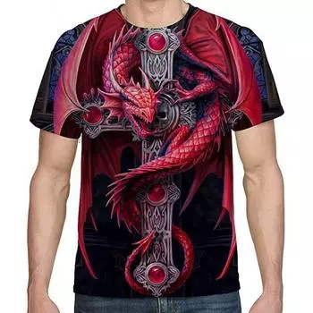 Повседневная мужская футболка с 3D принтом, топы с короткими рукавами и круглым вырезом, уличная одежда, мужская летняя одежда, футболка, спортивная одежда, футболки S
