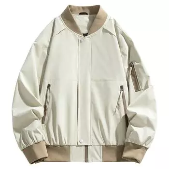 Повседневная мужская куртка, американская бейсбольная майка, летная куртка, мужская, весна и осень, новая, для полных, больших размеров, повседневная, свободная M