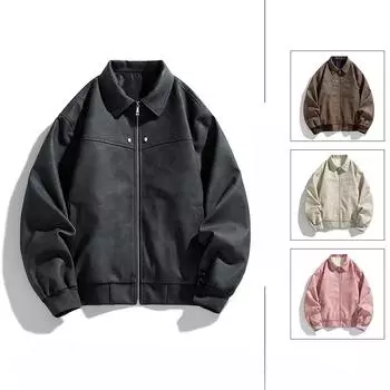 Повседневная мужская куртка весна и осень новая куртка из искусственной кожи мужская кожаная куртка для велоспорта мотоцикла мужская M