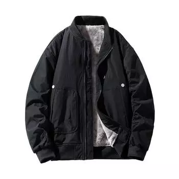 Повседневная мужская куртка весна-осень повседневная мужская куртка для полетов свободная универсальная куртка флисовая бейсбольная куртка M