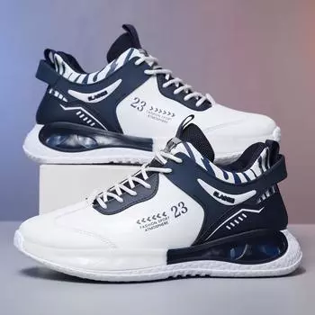 Повседневная мужская обувь 2024 года, новый молодежный тренд, модная дышащая обувь на платформе, спортивная обувь, повседневная обувь 39 чёрный