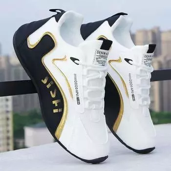 Повседневная мужская обувь 2024 года, весна и осень, новый дезодорант, модная мужская спортивная повседневная обувь, универсальная, с мягкой подошвой, модная обувь 38