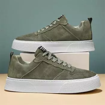 Повседневная мужская обувь 2025 лето новая дышащая спортивная трендовая дизайн Харадзюку универсальная ретро платформа белые кеды 39