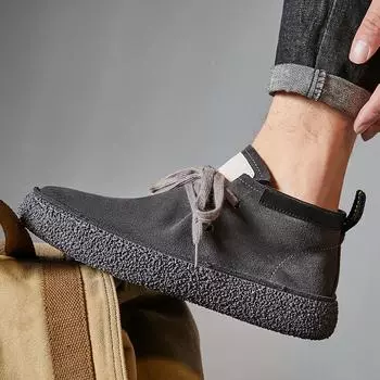 Повседневная мужская обувь из натуральной кожи, роскошные ретро-обувь для ходьбы на открытом воздухе, удобные мягкие рабочие туфли в ковбойском стиле, мужские кроссовки 38 коричневый