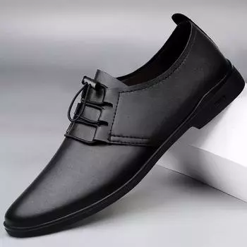 Повседневная мужская обувь из натуральной кожи, деловая обувь для ходьбы на шнуровке, сверхлегкие туфли на мягкой подошве, теплые плюшевые кроссовки с мехом 38