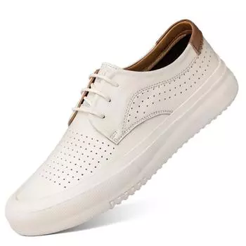 Повседневная мужская обувь из натуральной кожи, роскошные брендовые удобные формальные туфли, высококачественные модные мужские кроссовки, дизайнерские оксфорды 38