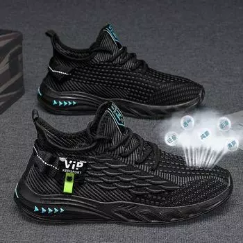 Повседневная мужская обувь Модные дышащие летние туфли из хлопчатобумажной ткани Легкая универсальная рабочая обувь Сетчатая обувь Мужская спортивная обувь 39