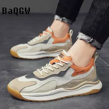 Повседневная мужская обувь на плоской подошве, теннисная обувь класса люкс, тренировочная обувь для бега, дышащая обувь, модные мокасины, массивные кроссовки, кроссовки для бега для мужчин 39