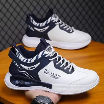 Повседневная мужская обувь. Новая молодежная модная дышащая спортивная обувь на толстой подошве. Модная повседневная обувь. 39