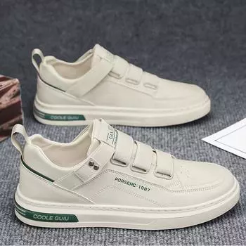 Повседневная мужская обувь, осенний стиль 2024 года, новый тренд, мужская обувь для ходьбы, мягкая подошва, кожаные кроссовки для бега, теннис на открытом воздухе 39 чёрный