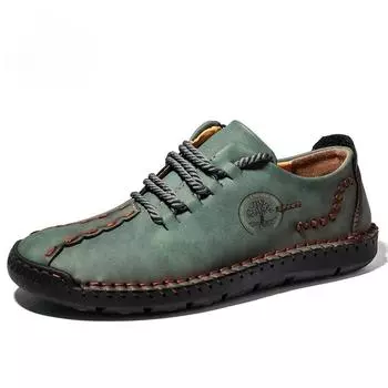 Повседневная мужская обувь ручной работы из кожи, дизайнерские кроссовки, удобная мужская кожаная обувь, мужские мокасины, горячая распродажа, мокасины, обувь для вождения 38 коричневый