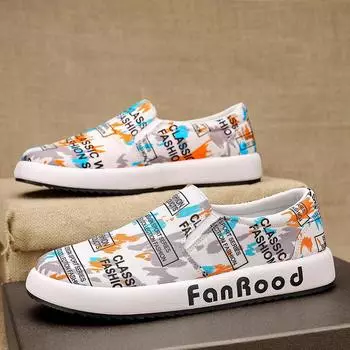 Повседневная мужская парусиновая обувь, лоферы без шнуровки, модная весенне-осенняя дышащая удобная уличная обувь высшего качества 39