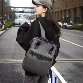Повседневная мужская школьная сумка через плечо, женский рюкзак для студента колледжа с зажимом, мужская дорожная сумка большой вместимости, сумка для компьютера 16