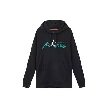 Повседневная мужская толстовка с капюшоном Air Jordan на флисовой подкладке, черная, AV6006-010 S