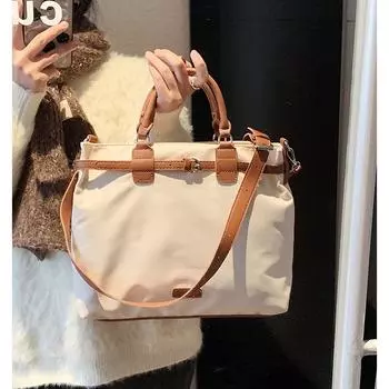 Повседневная нейлоновая сумка большой вместимости 2024 новая женская сумка популярная сумка-мессенджер модная портативная сумка-тоут