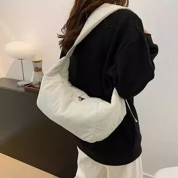 Повседневная нейлоновая сумка для пельменей, портативная универсальная спортивная сумка для мобильного телефона, простая и модная сумка через плечо из ткани серый