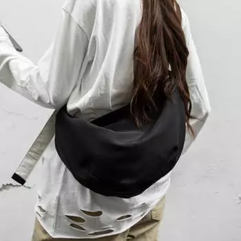 Повседневная нейлоновая сумка-хобо через плечо для женщин на молнии, водонепроницаемая сумка на плечо, дорожная сумка-полумесяц для женщин