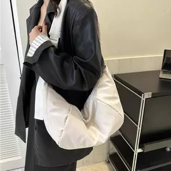 Повседневная нейлоновая сумка-хобо через плечо, сумка-мессенджер для женщин, сумки через плечо, женская дорожная сумка-шоппер, женские кошельки розовый