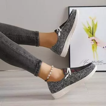 Повседневная обувь 2024 года, новые туфли на шнуровке спереди, низкие, импортные, женские, большие размеры, модная спортивная обувь на платформе 36