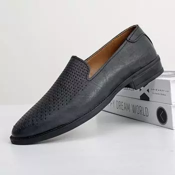Повседневная обувь без застежек для мужчин, удобные кроссовки для ходьбы, дышащая мужская деловая обувь, универсальная обувь для вождения, мужские мокасины 36