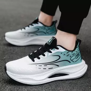 Повседневная обувь действительно взрывная, легкая, нескользящая, высокоэластичная, амортизирующая кроссовки для бега, спортивная обувь, модная универсальная мужская обувь 36