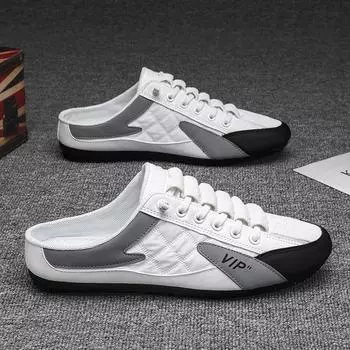 Повседневная обувь для мужчин Модные удобные нескользящие мужские туфли для езды на автомобиле Мягкая подошва Поддерживающая обувь Мужские кроссовки Zapatos De Hombre 39 чёрный