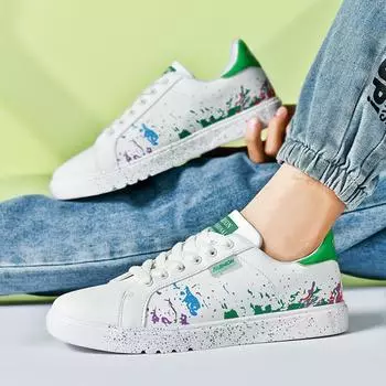 Повседневная обувь для пар, модная мужская нескользящая уличная спортивная обувь, дышащие кроссовки для бега, белые туфли на плоской подошве 39 синий