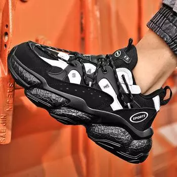 Повседневная обувь для пар, популярная удобная мужская спортивная обувь, легкие кроссовки для мужчин на открытом воздухе, модная универсальная спортивная обувь 36 чёрный