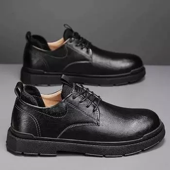 Повседневная обувь из натуральной кожи для мужчин на шнуровке весна-осень Мужская обувь черного и коричневого цвета Мужская обувь для мужчин Дизайнерская обувь Официальные оксфорды 7